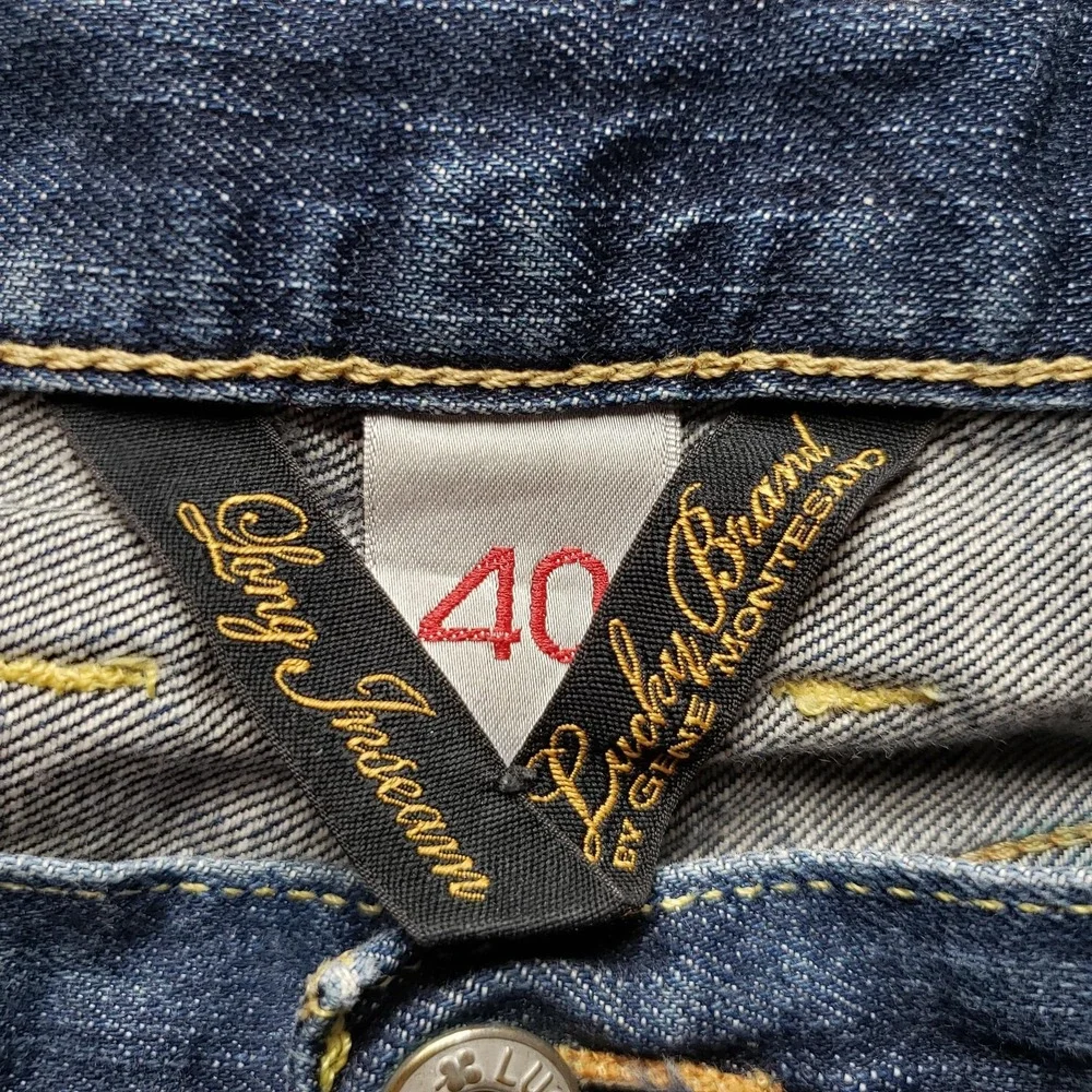 Lucky Brand Jeans Mens 40x32 Blue Vintage Straight Dungarees 7MD1220